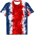 thumbnail image 4 of Camisas de Mujer Casual Impreso Cuello Redondo Manga Corta Superior, Blusa de Moda para Uso Diario Y de Fiesta, 4 of 4