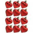 thumbnail image 5 of GENEMA 12 Pcs/Box Heart Shape Hanging Ornaments Christmas Balls Pendants for Home Party Xmas Plastic Decorations, 5 of 19