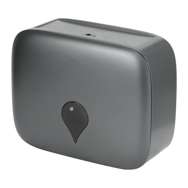 Tissue Dispenser, Gray Easy Installation Toilet Paper Dispenser ABS for School for Office