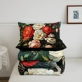 thumbnail image 5 of Erosebridal Vintage Floral Bedding Sets Full with Comforter,Botanical Plants Duvet Insert,Blooming Flowers Comforter Sets Full Size,Breathable Blossom Room Decorative,Reversible,3pcs, 5 of 8