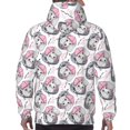 thumbnail image 7 of Pofeuu Poodle Dog Print Mens Casual Hooded Collar Drawstring Hoodies Pullover Sweatshirts Casual Long Sleeve Shirts-Medium, 7 of 7