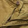 thumbnail image 5 of Mens Shorts Cotton Stretch Button Front Cargo Shorts with Multi-Pocket Casual Loose Outdoor Hiking Camping Travel Shorts, 5 of 8