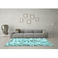 thumbnail image 3 of Ahgly Company Indoor Rectangle Abstract Light Blue Modern Area Rugs, 2' x 3', 3 of 4