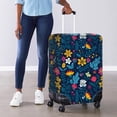thumbnail image 4 of HELLHERO Polyester Spandex Luggage Protective Sleeve for Travel Anti Abrasion Anti-stain Anti-dust, Flower, 4 of 7