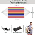 thumbnail image 2 of Hamaca Doble Brasileña JoyView 220x150 cm Capacidad 204 kg, 2 of 6