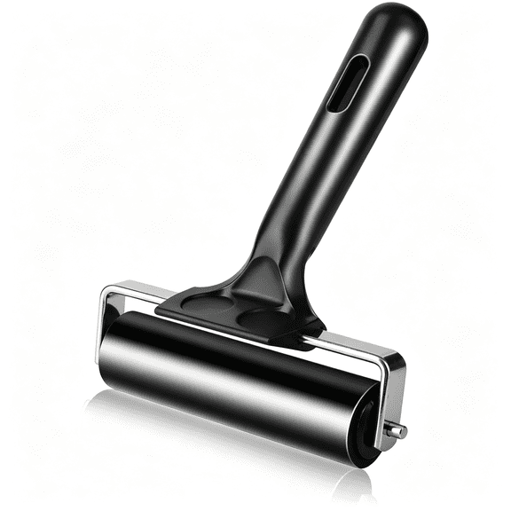CCOCC 4" Rubber Roller Tool,Rubber Brayer Roller for Printmaking by Printmaking Brayer Roller