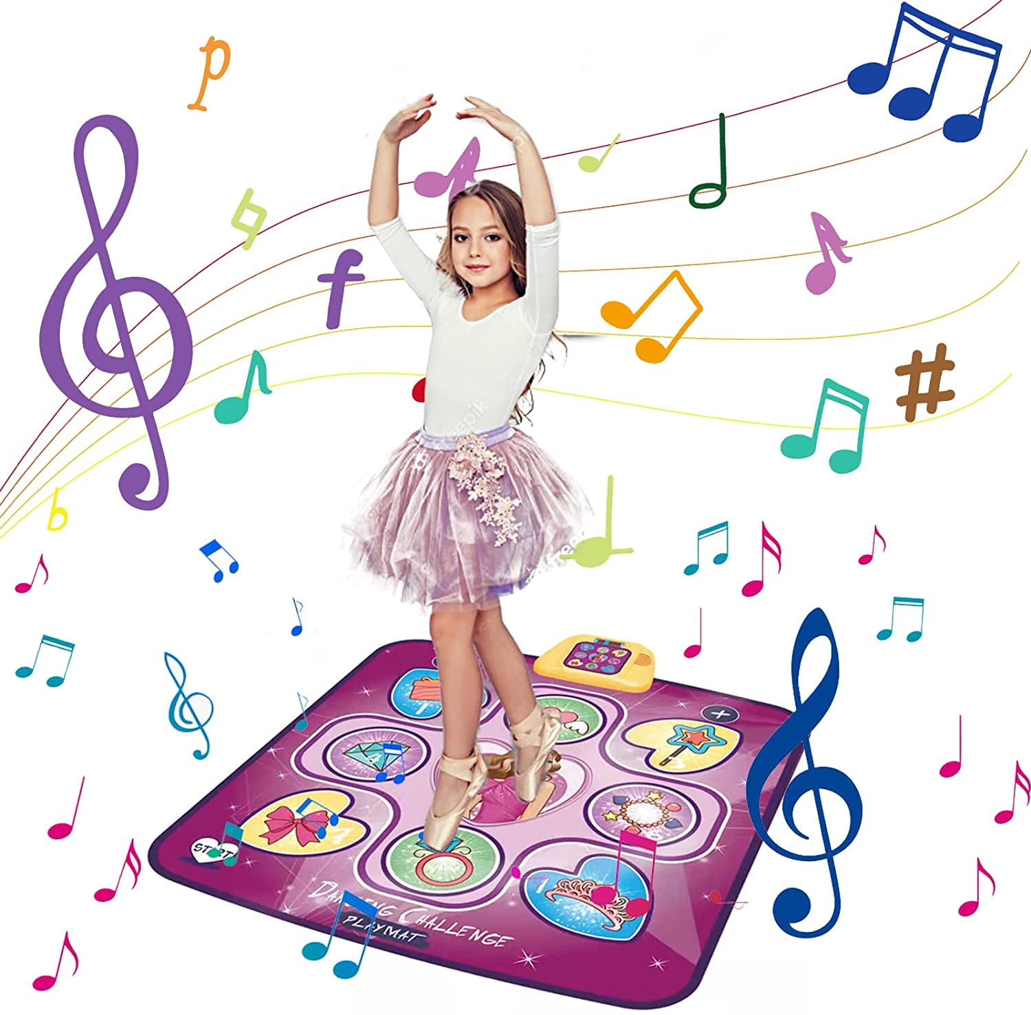 Swthlge Dance Mats Toys, 5 Game Modes Including 3 Challenge Levels