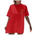 thumbnail image 3 of Xmyrz Oversized Tshirts For Women Casual Beach Graphic Summer Tees Baggy Aesthetic Short Sleeve Crew Neck Vacation Tops, 3 of 8