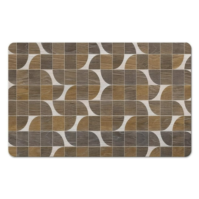 Upgrade Your Space with Our Boho Small Rug - Soft Kitchen Rugs, Non-Slip & Ultra-Thin - Washable Entryway Indoor Door Mat with Geometric Modern Bohemia Design for Bathroom, Bedroom, Office, 20x32 inch