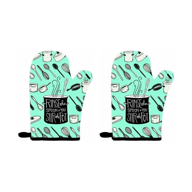 Manoplas de Horno June Clever Divertidas Paquete de 2
