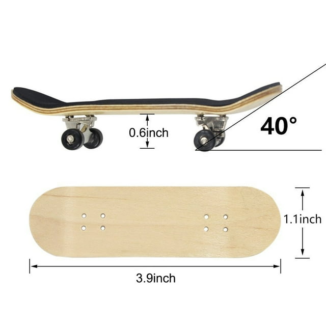 Mini patineta de dedos profesional de madera de arce para montar en casa, juguete de patineta, regalo de Navidad para niños