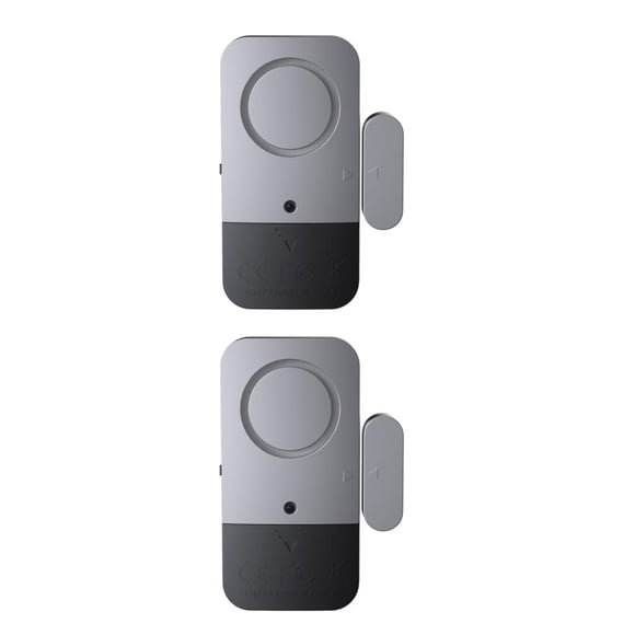 Yuarrent Alarma inalámbrica para ventana de puerta, 120dB, Detector de puerta abierta/cerrada independiente Flexible para el hogar, alarma PC 1 2Conjunto