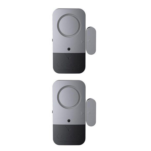 Yuarrent Alarma inalámbrica para ventana de puerta, 120dB, Detector de puerta abierta/cerrada independiente Flexible para el hogar, alarma PC 1 2Conjunto