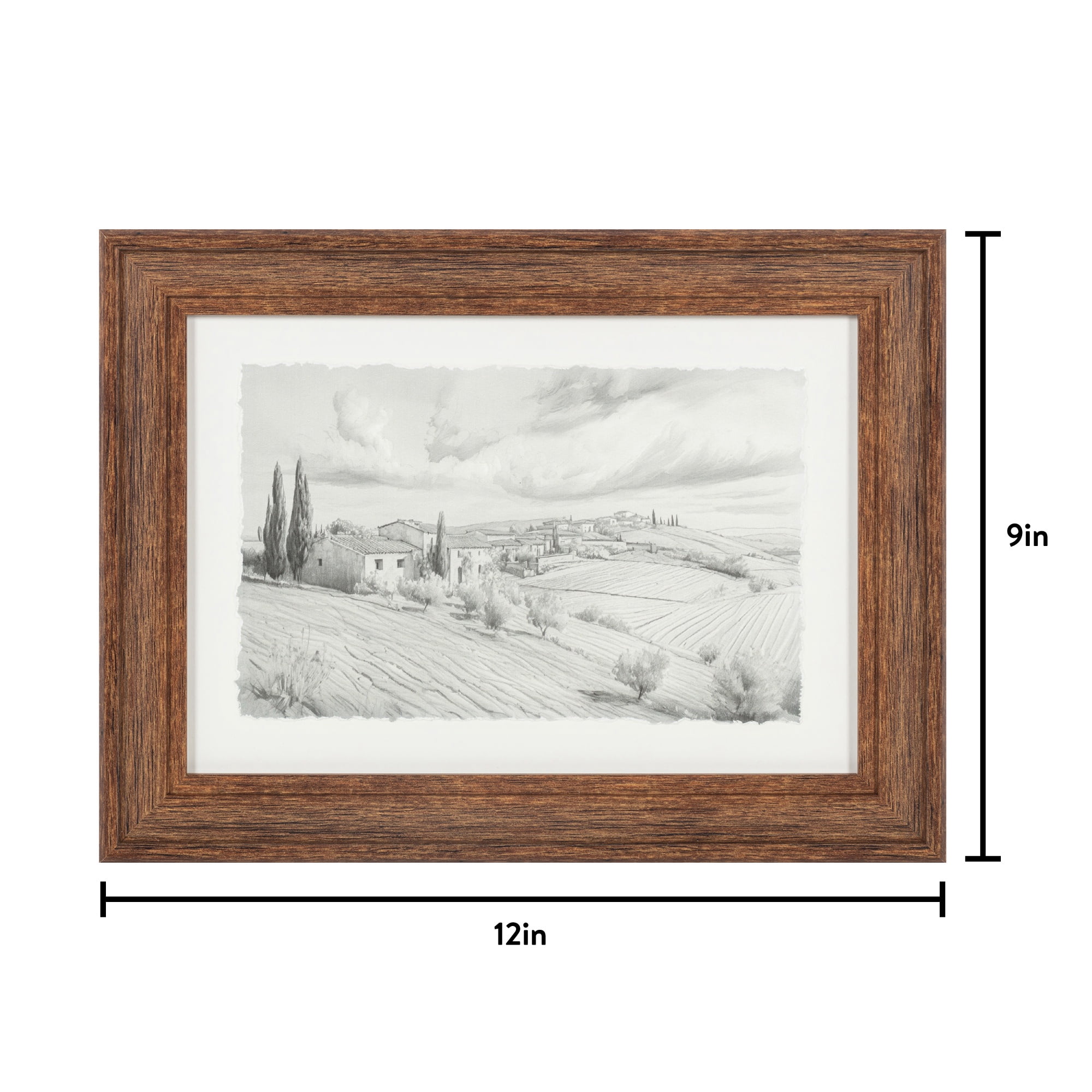 B&W Countryside Landscape