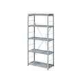 thumbnail image 3 of Clearance! Jurgen Bookshelf, Faux Concrete & Silver 92907, 3 of 3