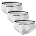 thumbnail image 6 of GTOPXMAN Men's Underwear Low Rise Briefs, 3-Pack, Size L, White, 6 of 7