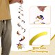 thumbnail image 3 of 12 piezas de decoraciones de estrellas colgantes de 27 pulgadas, suministros para fiestas brillantes para bodas, cumpleaños y graduaciones, dorado, 3 of 7