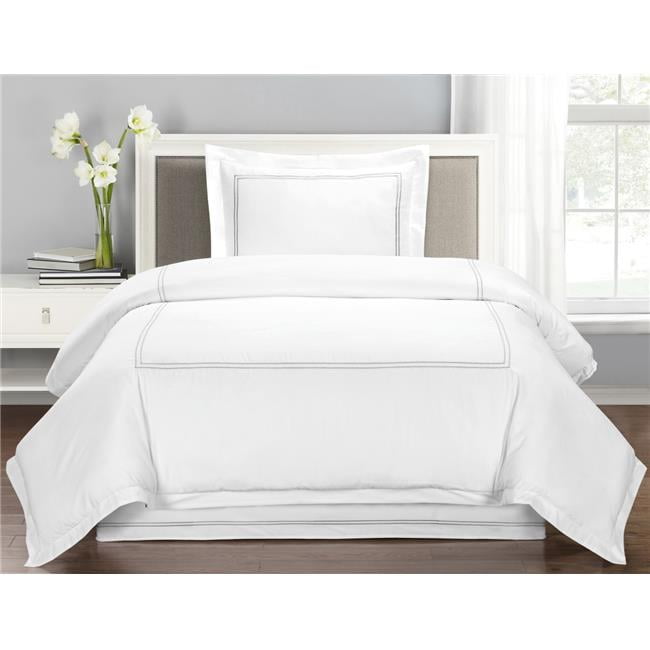Lux Hotel Fre638whit04 Microfiber Duvet Cover Set 44 White Lux Hotel Fre638whit04 Microfiber Duvet Cover Set White King
