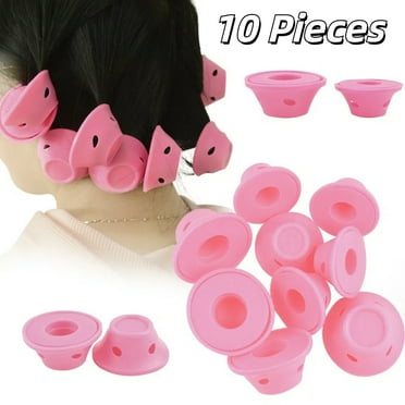 10pcs/set Magic Hair Care Rollers for Curler Sleeping No Heat Soft Rubber Silicone Hair Curler Twist Hair Styling