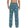 thumbnail image 2 of Men's Pajama Pants Turtles Seaweed under Sea Soft Long Sleep Lounge Pants, 2 of 7