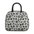 thumbnail image 2 of Womens Black and White Leopard Pattern Lunch Box for Work,Insulated Lunch Bag for Women,Loncheras Para Mujer,Leakproof Adult Lunch Bag for Work,Beach,Travel,Picnic,Camping, 2 of 7