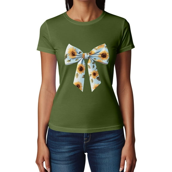 NAMTYQX Fall Shirts for Women 2025 Short Sleeve Tropischer Druck Baggys Cool Round Neck Stretch Plus Size Trendy Patterned Womens Tops Army Green Size 4XL