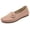 Red, variant on Penny Loafers for Women Hollow out Slip on Flat Shoes Fashion V Cut Round Toe Casual Moccasins Outdoor Travel Walking Driving Shoes Beige Size 8
