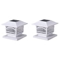 thumbnail image 1 of MAXSA(R) INNOVATIONS MAXSA Innovations 41971 Solar Post Cap and Deck Railing Lights 2 Pack (White), 1 of 1