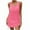 Hot Pink, variant on Summer Dresses For Women 2025 Sevevn Woman Solid Color Fashion Sleeveless V-Neck Drawstring Beach Dress