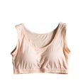 thumbnail image 3 of Blmnix Bras for Women Cotton Bras Racerback Bras High Support Bra Beige Standard Straps Bralette Sports Bras for Women, 3 of 4