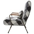 thumbnail image 4 of Kahlo Fabric Accent Chair - Mono Gingham/Vintage Midnight, 4 of 5