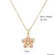 thumbnail image 3 of Collar de flores para mujer, colgante de flor de cristal giratorio, ajustable, giratorio, ideal para San Valentín, regalo de metal., 3 of 6