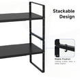 Expandable Shelf Organizer, Stackable Kitchen Pantry Counter