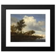 thumbnail image 2 of Salomon van Ruysdael 14x12 Black Modern Framed Museum Art Print Titled - Ferry Near Gorinchem (1646), 2 of 5