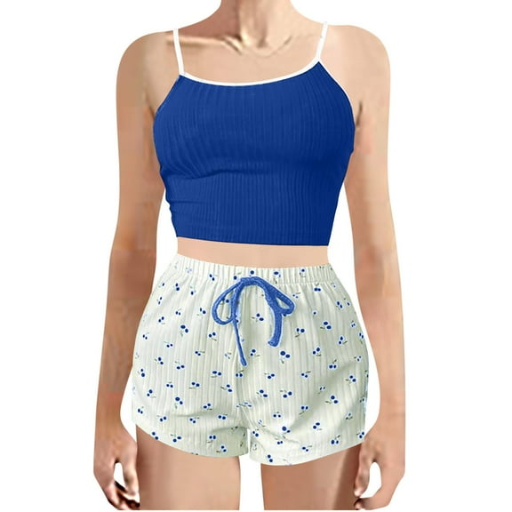 HaoXianJian Womens Pajamas s sole Tops Shorts Sleepwear Knit Pjs Loungewear Summer Sleepwea Size 2X 3X