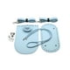 thumbnail image 1 of Minnieouse Bolso impermeable hecho a mano Base inferior superficie antideslizante bolso correa de hombro hebilla de Metal estable bolsa que hace piezas Mochilas Azul claro Minnieouse AP011844-01, 1 of 6