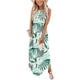 thumbnail image 2 of Gibobby Vestido Casual para Mujer Mujeres Casual Floral Suelto Sundress Vestidos largos Entrecruzados Sin mangas Dividir Maxi Vestido de verano Vesti(Blanco,XL), 2 of 5
