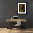 thumbnail image 4 of Mårten Eskil Winge 19x24 Black Modern Framed Museum Art Print Titled - Portrait of a Bearded Man (1862), 4 of 5
