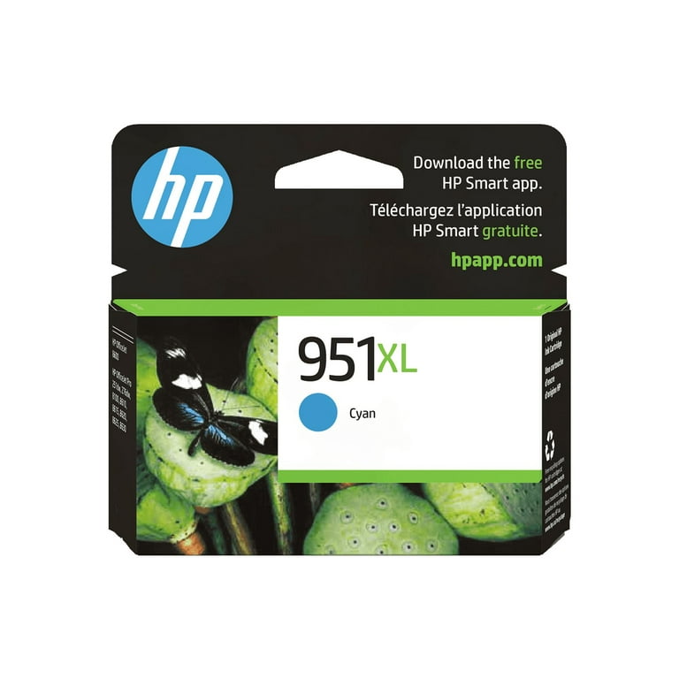 HP Original 951XL Cyan Officejet Ink Cartridge - Multipack, High