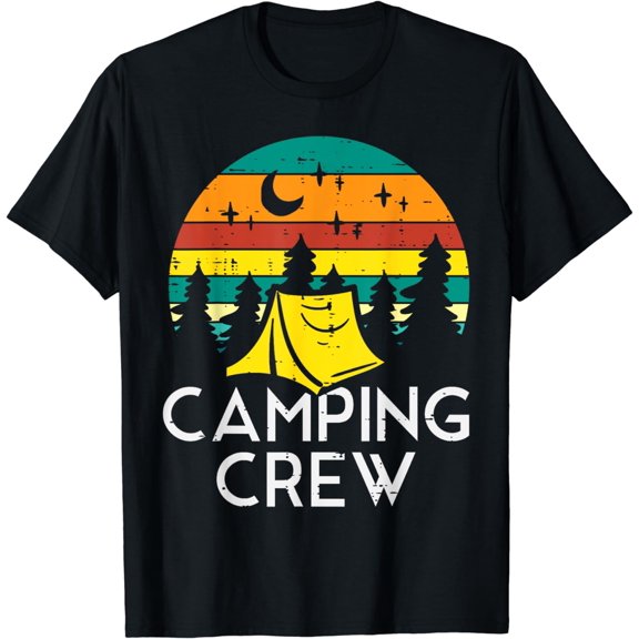 Camping Crew Cute Camper Boys Girls Kids Youth Toddler T-Shirt