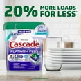 thumbnail image 4 of Cascade Platinum Plus Dishwasher Pods, Dishwasher Detergent, Dish Detergent Soap, Mountain, 57 Count (Pack of 2), 4 of 5