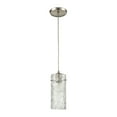 thumbnail image 2 of Elk Home 5-Inch Wide Roubaix Mini Pendant, Transitional, Satin Nickel, 2 of 3