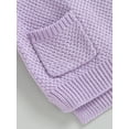 thumbnail image 7 of Baby Sweater, Long Sleeve Crew Neck Solid Winter Warm Knit Pullover Sweater Infant Clothes for Girls Boys, 7 of 7