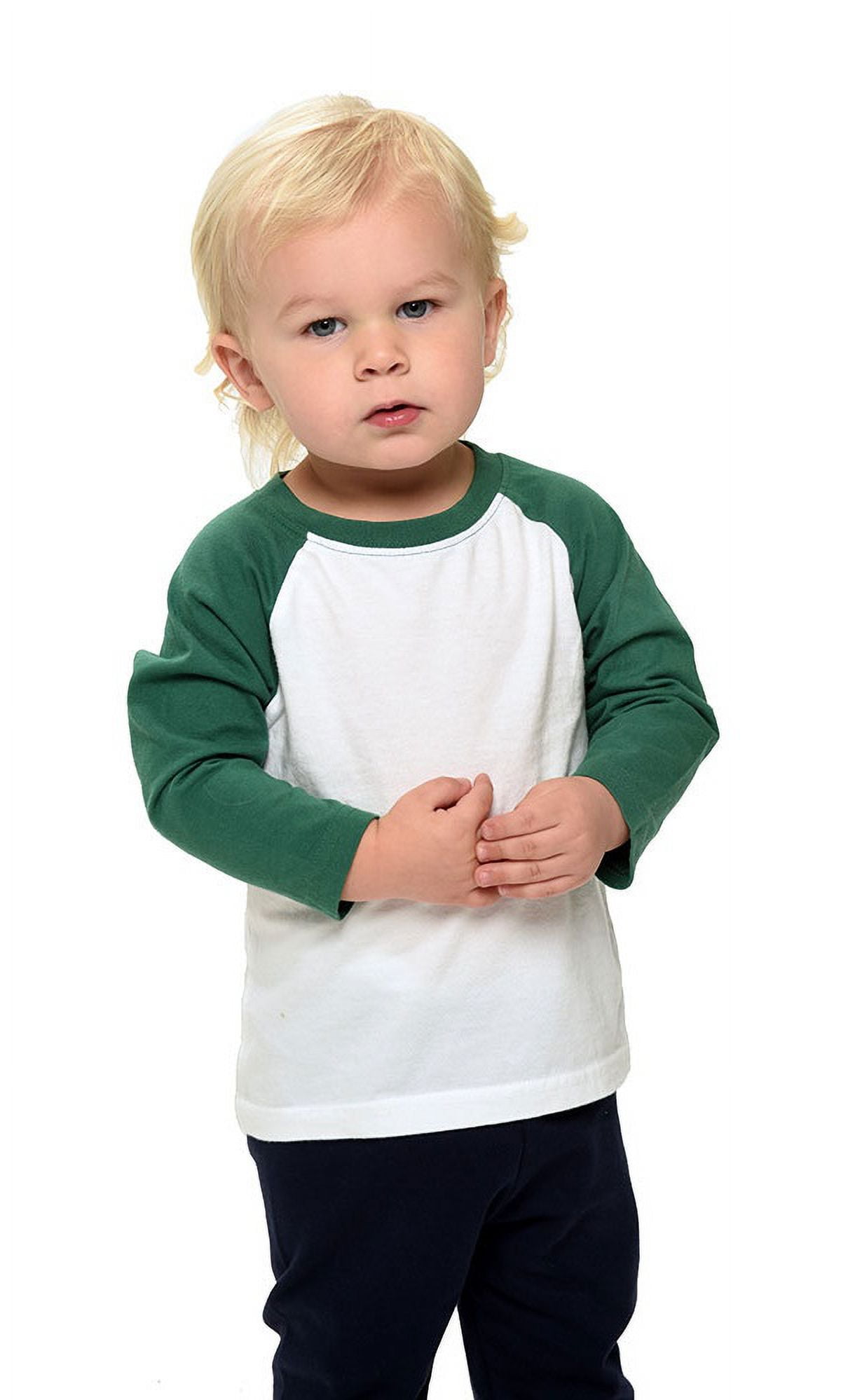 Kids BaseBall Raglan T shirt Infant Raglan Tee White Kelly Green 6 12m Walmart