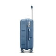 thumbnail image 3 of TRAVLR 100% PP Break Resistant Lightweight Expandable 20"  Cabin Luggage Trolley- Coral Blue, 3 of 4