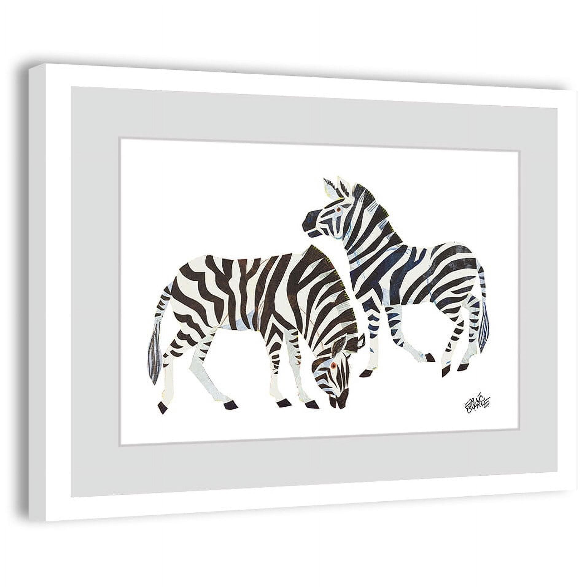Eric Carle Zebras 2 Framed Art Print