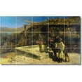thumbnail image 1 of Ceramic Tile Mural-Edwin Weeks Historical Backsplash Tile Mural 20. 60" w x 36" h using (15) 12 x 12 ceramic tiles, 1 of 3