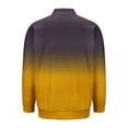 thumbnail image 5 of ZCFZJW Men's Ombre Bomber Jacket Lightweight Fall Jacket Full Zip Light Windbreaker Casual Tie Dye Gradient Print Long Sleeve Stylish Golf Jackets Yellow L, 5 of 5