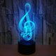 thumbnail image 5 of Luz nocturna LED con ilusión óptica 3D, lámpara de noche con ilusión óptica, lámpara de noche con control táctil de 7 colores para dormitorio o mesa, luz nocturna infantil Art Deco con cable USB, nota, 5 of 5