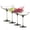 Smoke, variant on Berkware Elegant Blue Colored Coupe Cocktail Glassware - 9.9oz (Set of 2)